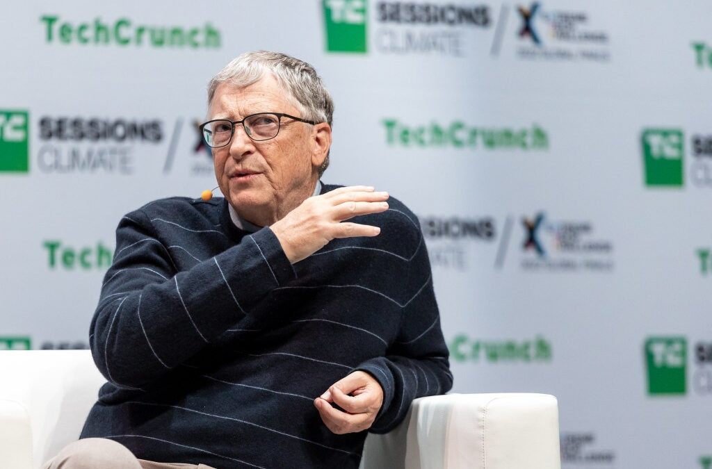 Bill Gates on stage at TC Sessions: Climate 2022