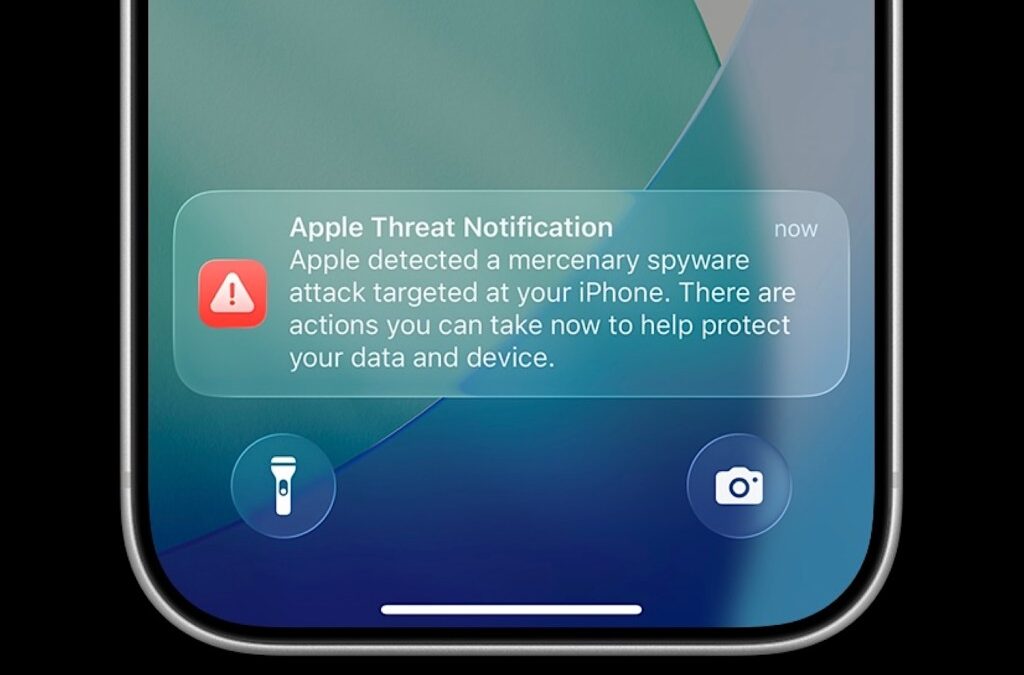 If Apple sends you a push notification alerting you to a spyware attack, take it seriously