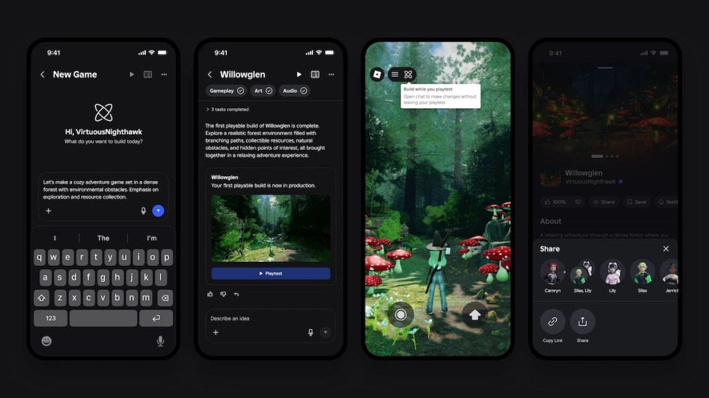 Roblox launches an AI-powered game-creation feature in its mobile app
