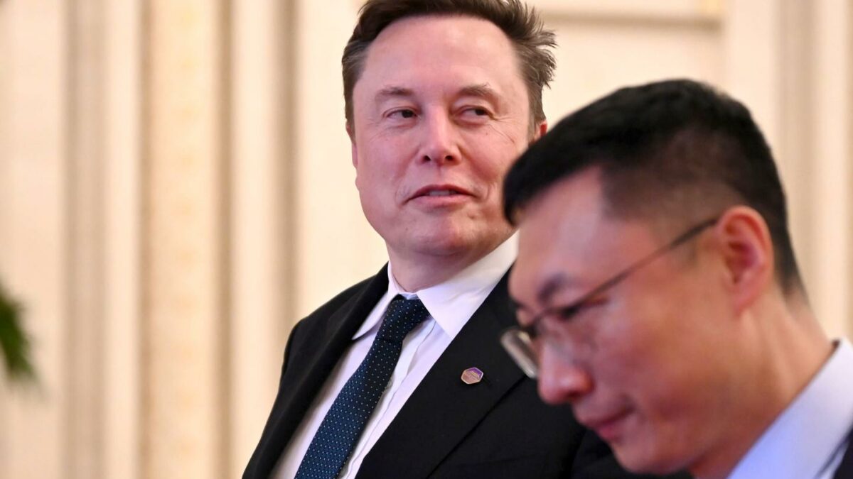 Musk, pictured here on his recent trip to China, has laid plans for a massive SpaceX IPO.