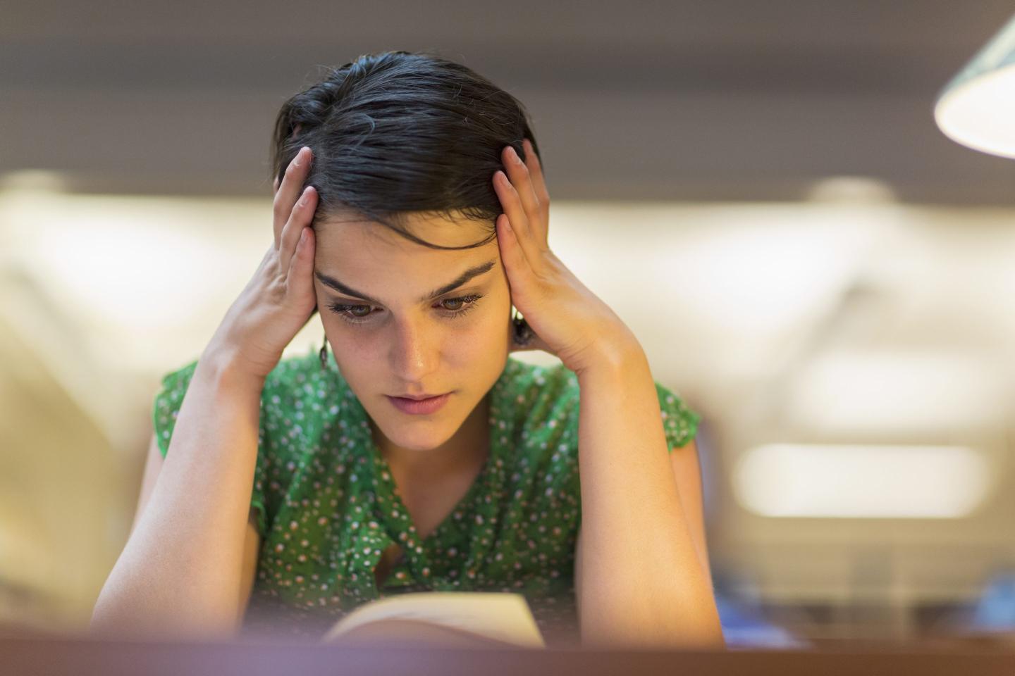 stressed student