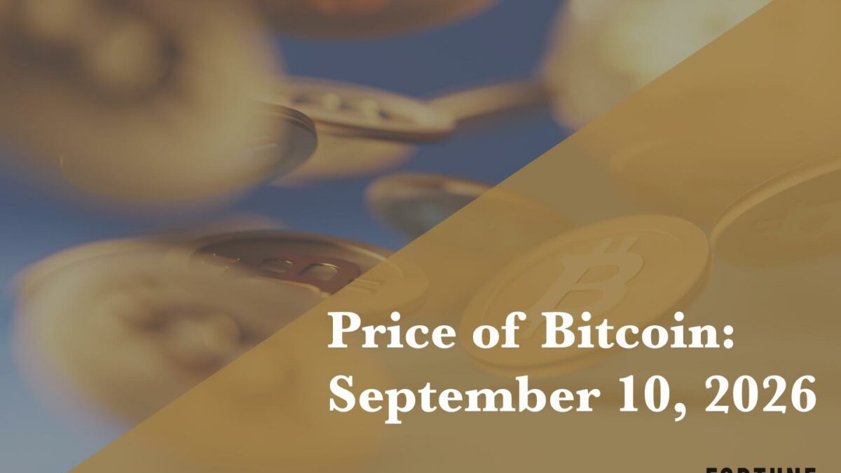 Current price of Bitcoin for September 10, 2026