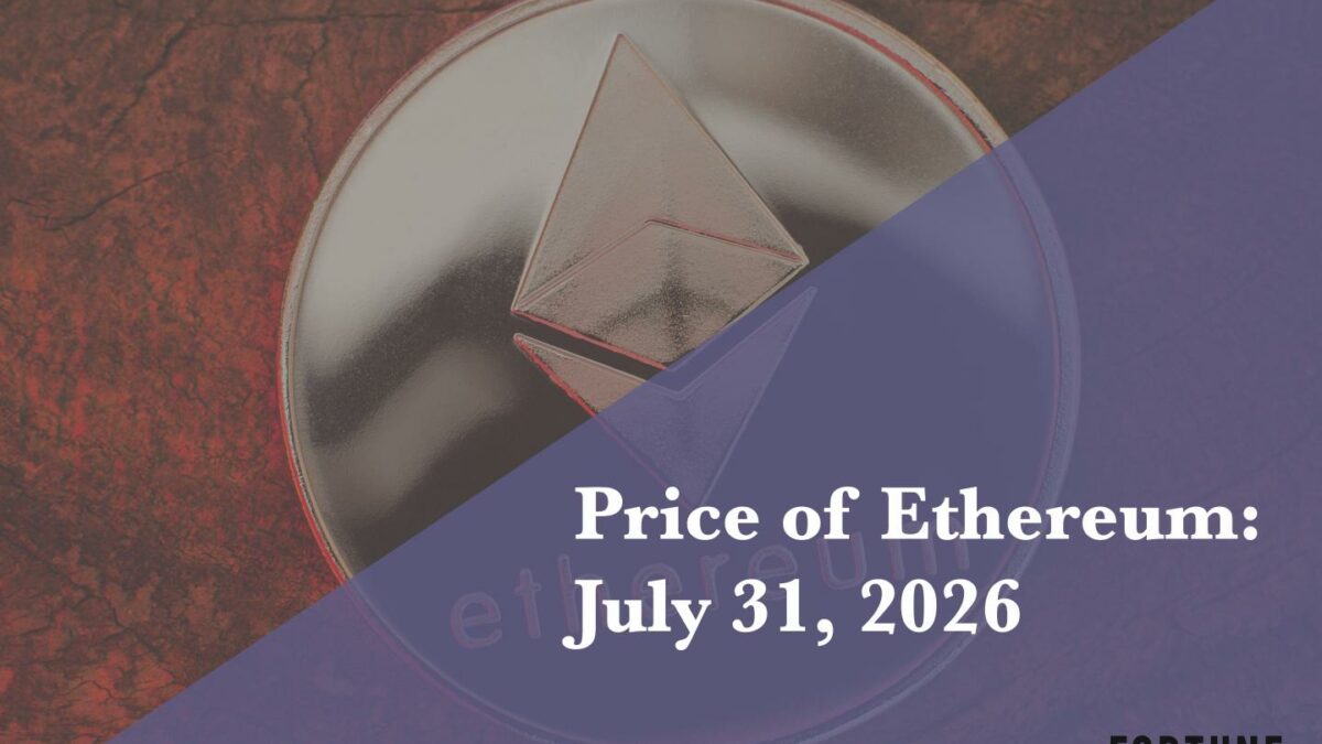 Current price of Ethereum for July 31, 2026