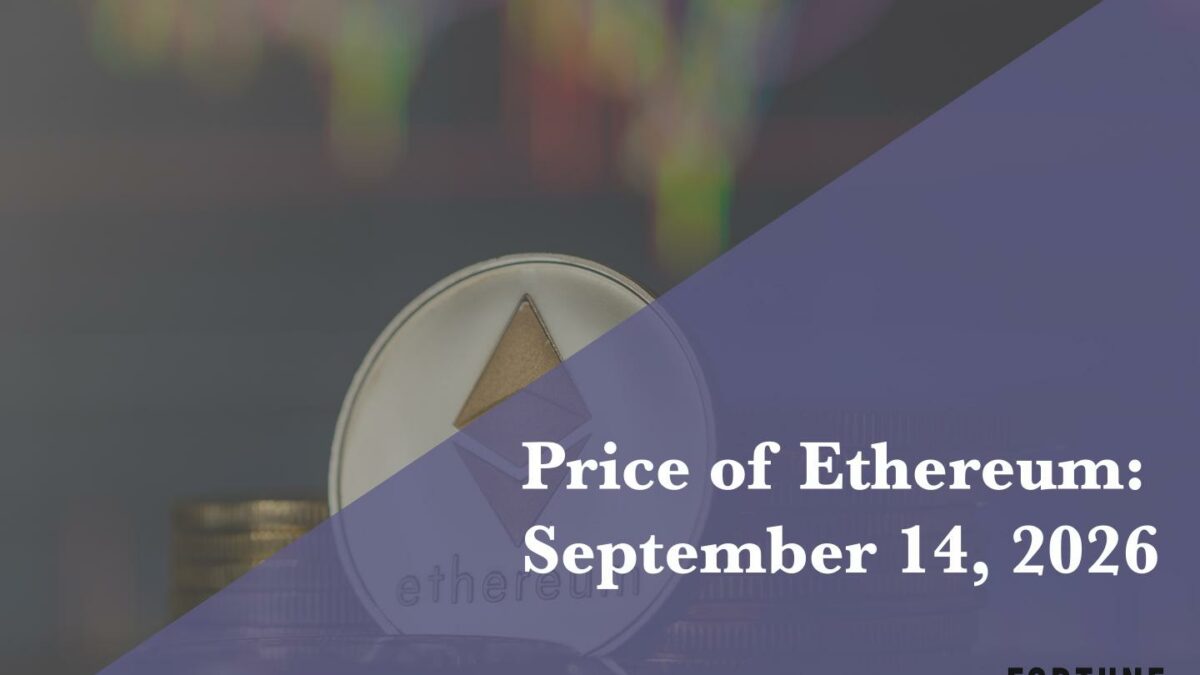 Current price of Ethereum for September 14, 2026