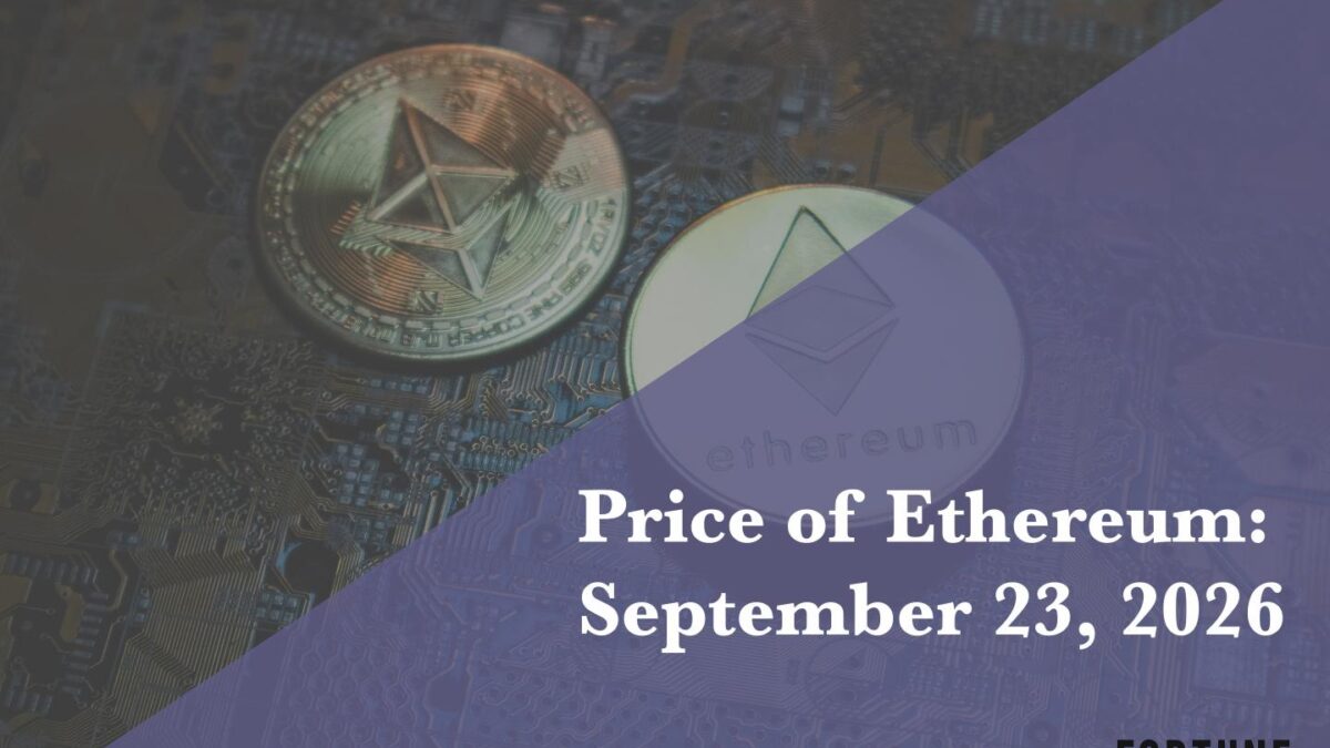 Current price of Ethereum for September 23, 2026