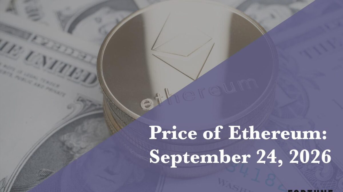 Current price of Ethereum for September 24, 2026