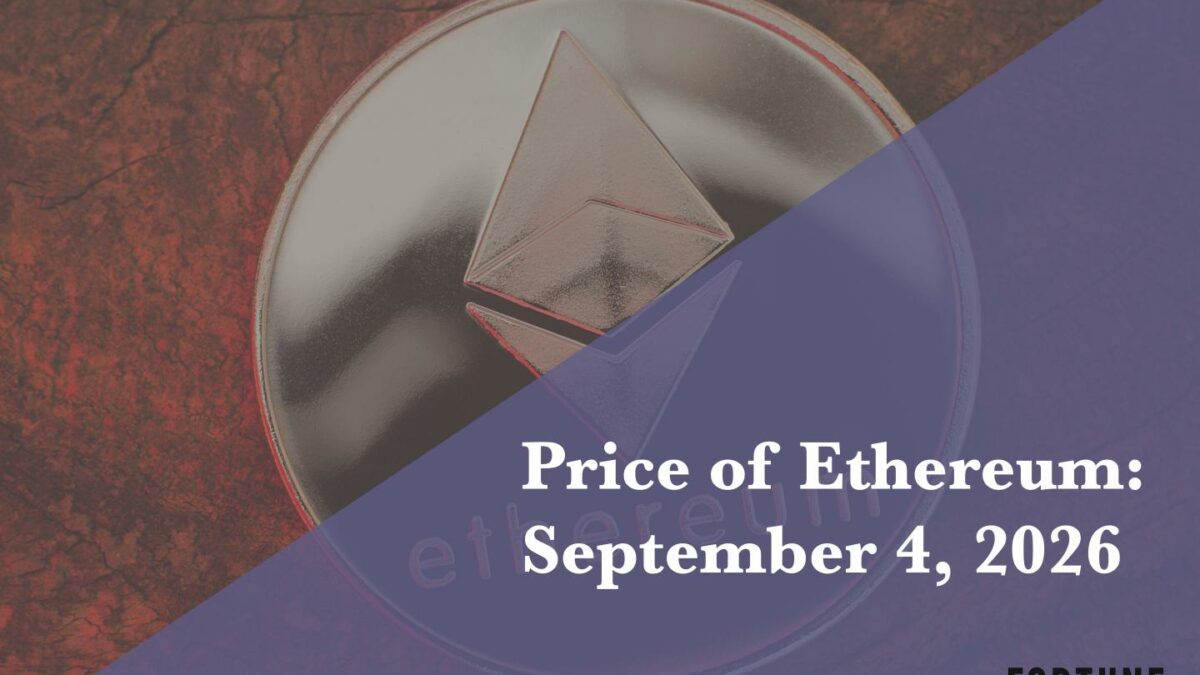 Current price of Ethereum for September 4, 2026