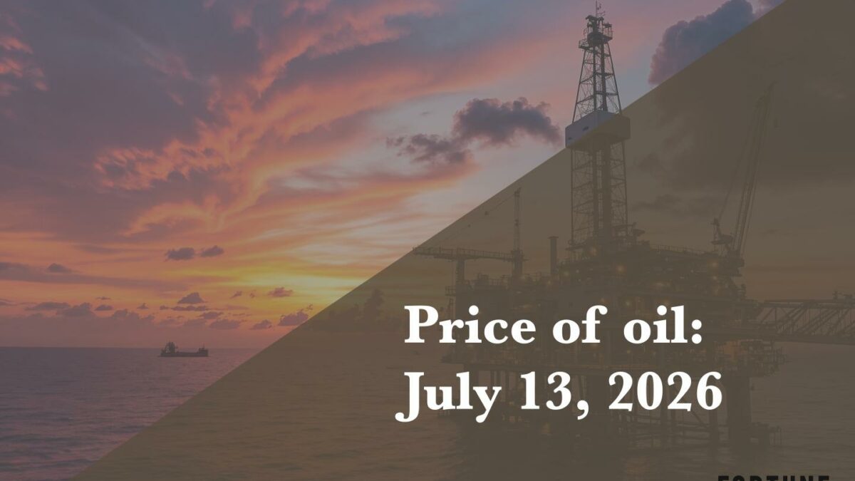 Current price of oil as of July 13, 2026