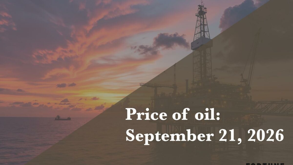 Current price of oil as of Sept. 21, 2026