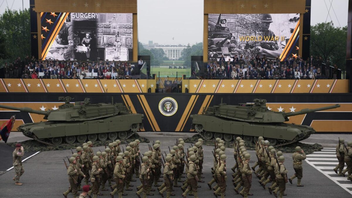 President Trump held a military parade in D.C. to honor the 250th anniversary of the U.S. army.