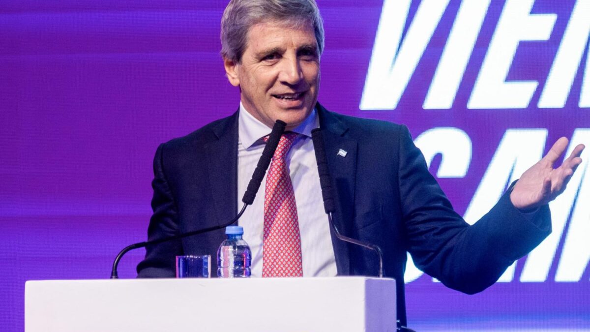 Luis Caputo, Argentina's economy minister, speaks during the Winds of Change Latin America Summit in Buenos Aires, Argentina.