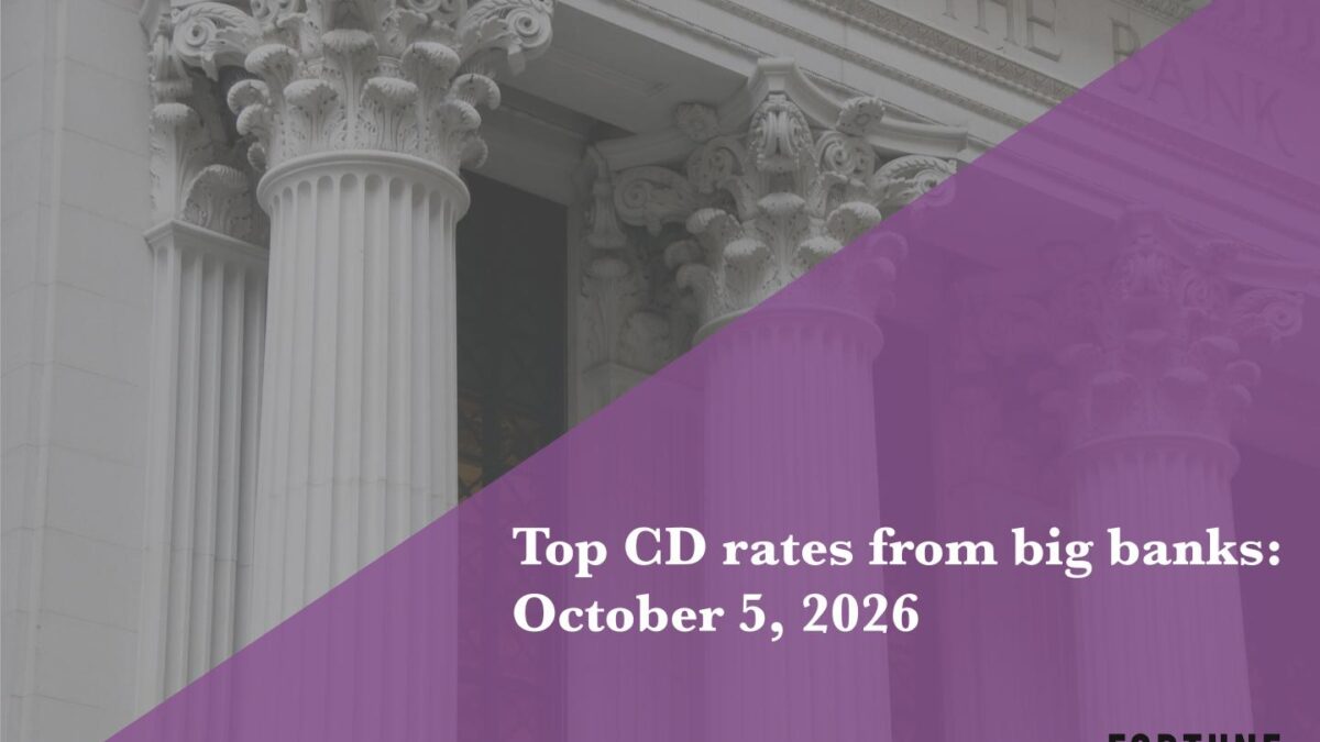 Top CD rates from major banks Oct. 5, 2026: Chase CDs, Bank of America CDs, Citibank CDs, and more