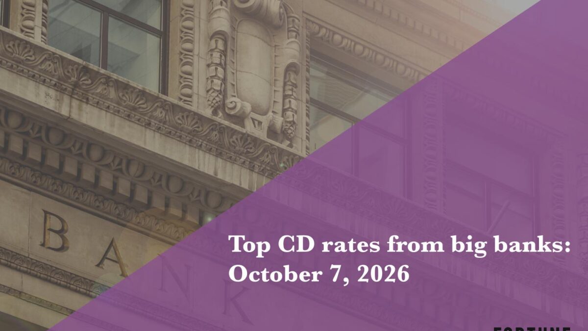 Top CD rates from major banks Oct. 7, 2026: Chase CDs, Bank of America CDs, Citibank CDs, and more