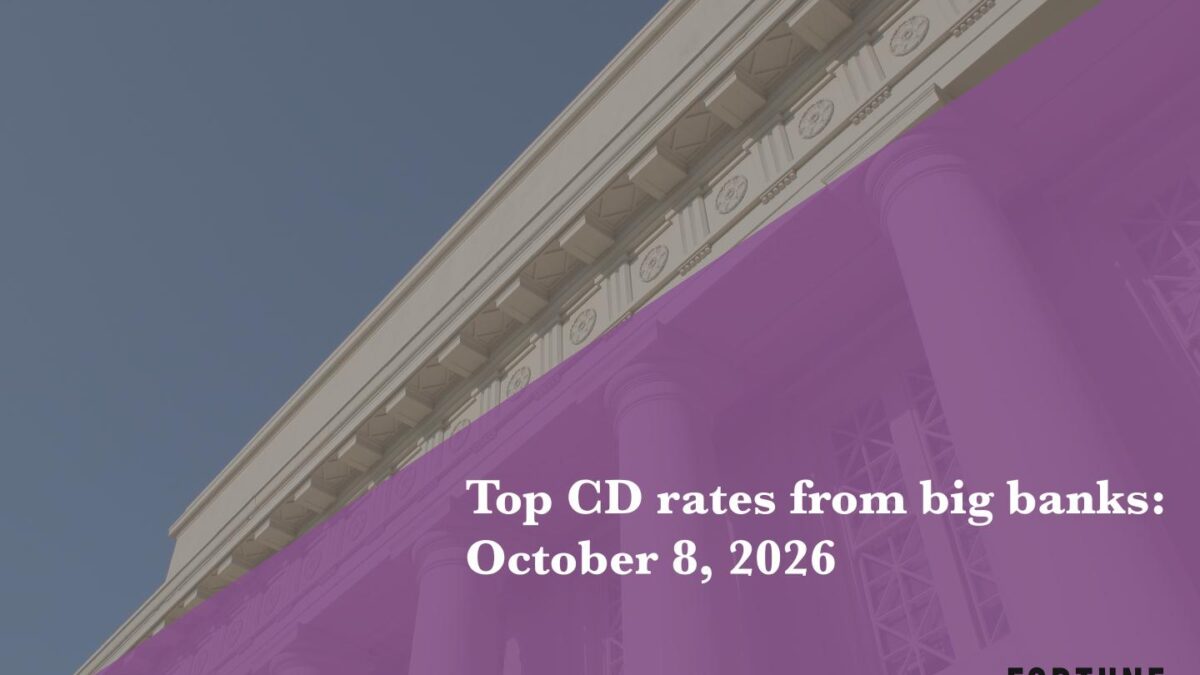 Top CD rates from major banks on October 8, 2026: Chase CDs, Bank of America CDs, Citibank CDs, and more