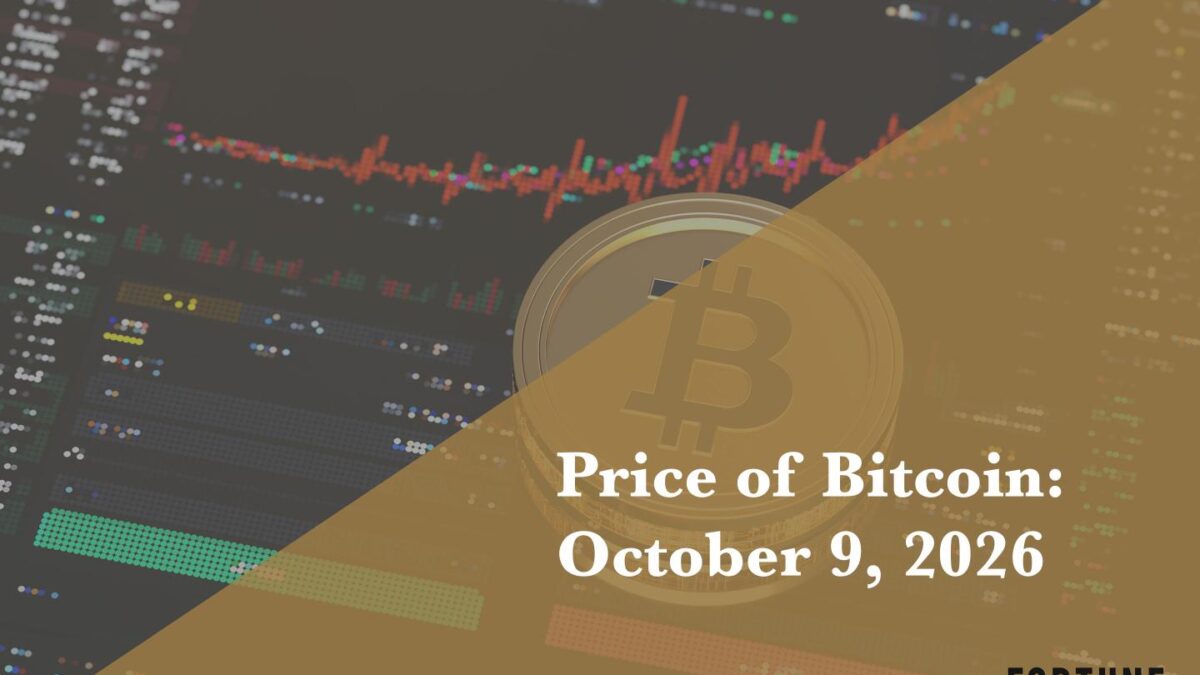 Current price of Bitcoin for Oct. 9, 2026