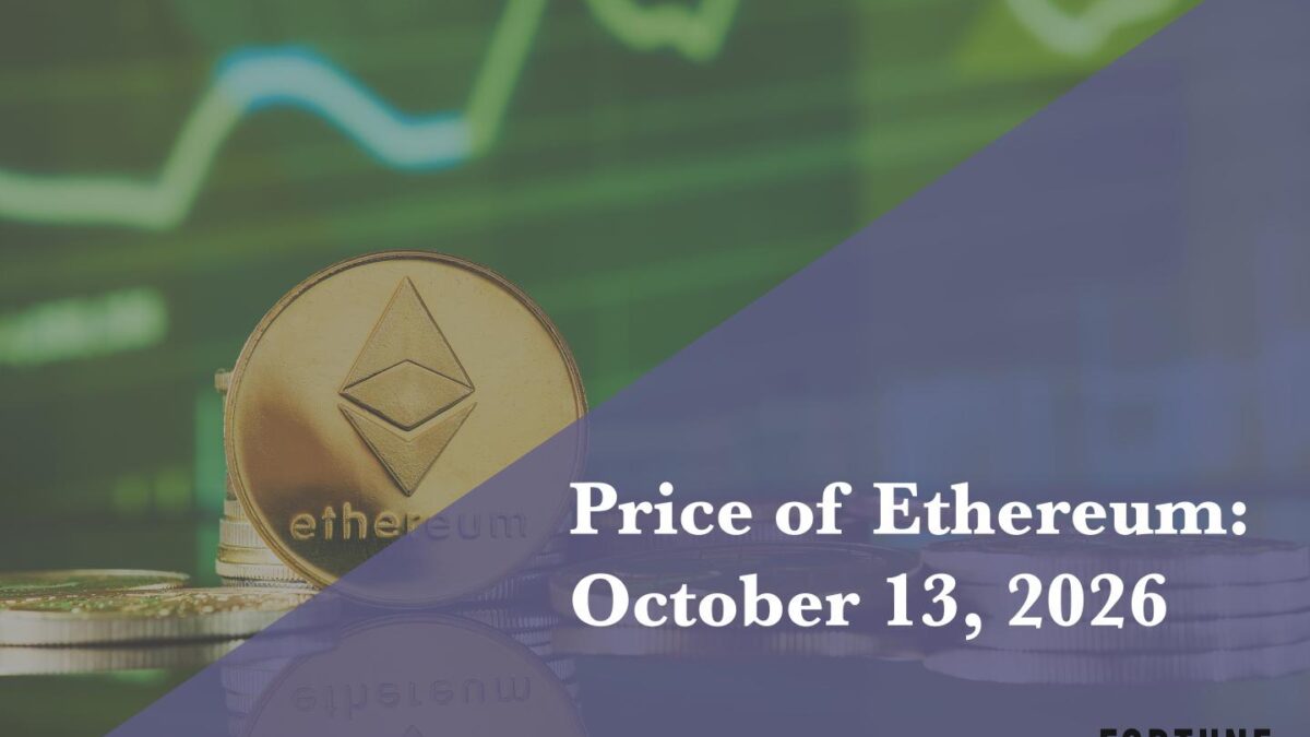 Current price of Ethereum for October 13, 2026