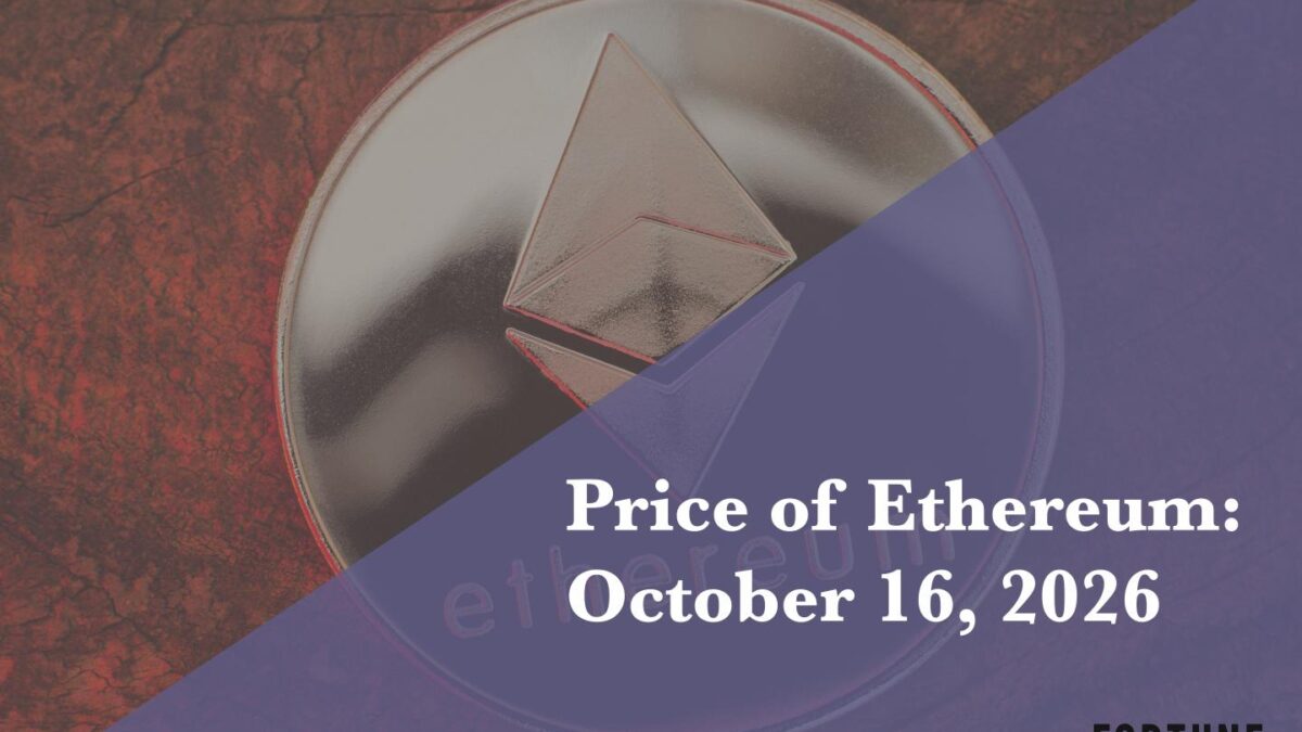 Current price of Ethereum for October 16, 2026