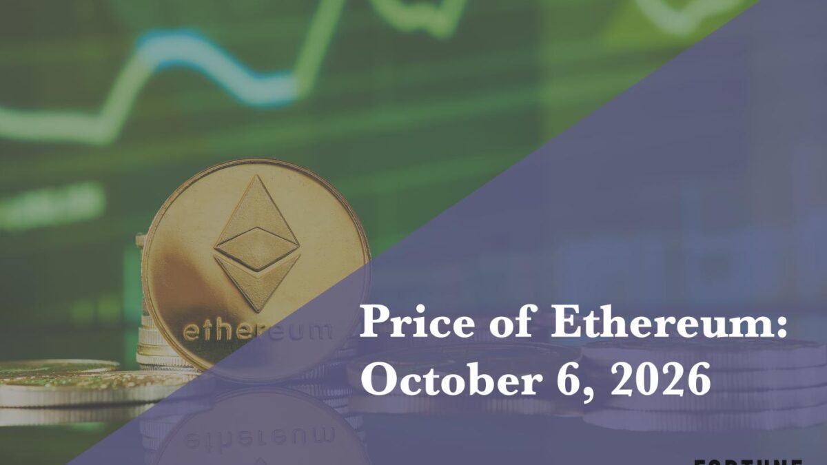 Current price of Ethereum for Oct. 6, 2026