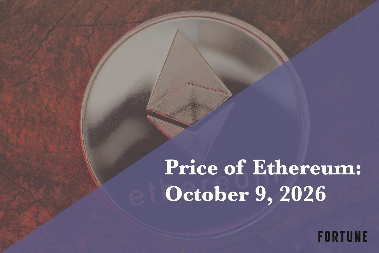 Current price of Ethereum for Oct. 9, 2026