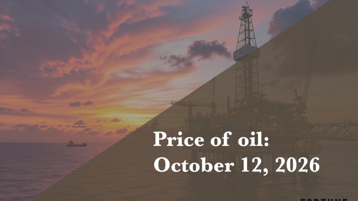 Current price of oil as of Oct. 12, 2026