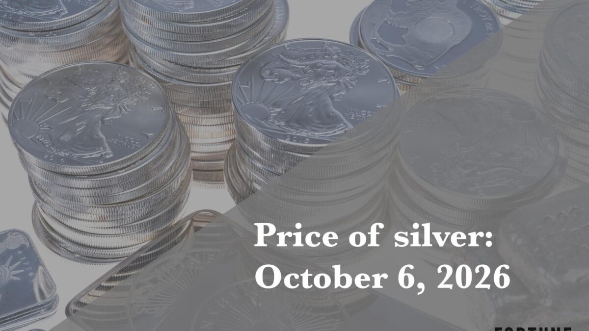 Current price of silver as of Tuesday, Oct. 6, 2026